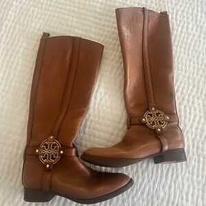 Tory Burch (rare!) knee high brown riding boots